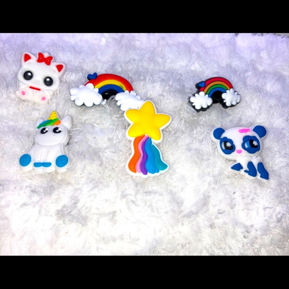 Rainbow Bright Shoe Croc’s (jibbitz) charms